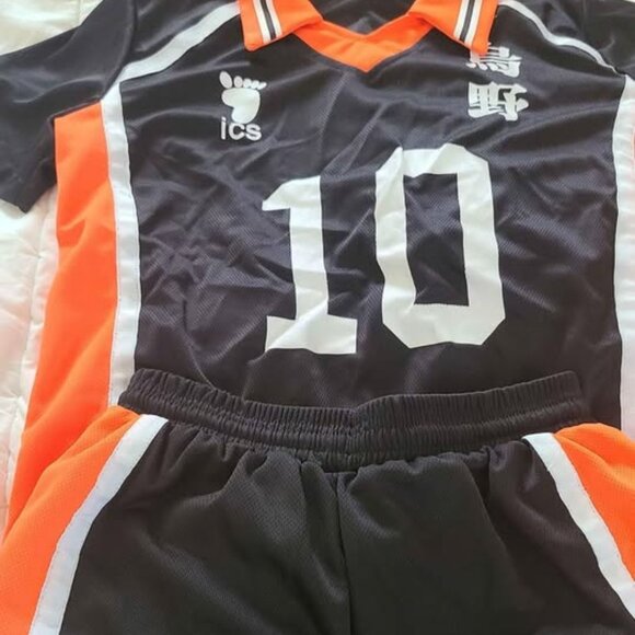 Unisex Cosplay - Haikyuu! Anime Jersey plus orange wig, Large (See description) - Picture 4 of 6